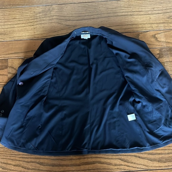 Talbots Navy Double-Breasted Wool Blazer - Picture 11 of 12